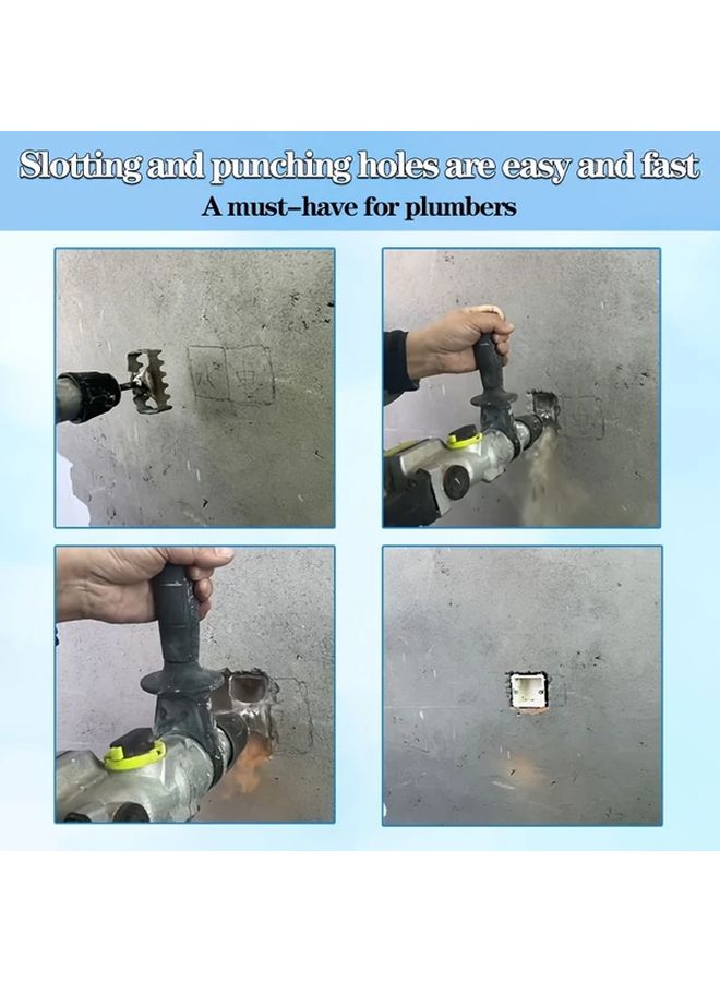 Square 86 Type Punching Head Heavy Duty Hammer Accessory Wall Hole Cutter - Image 4