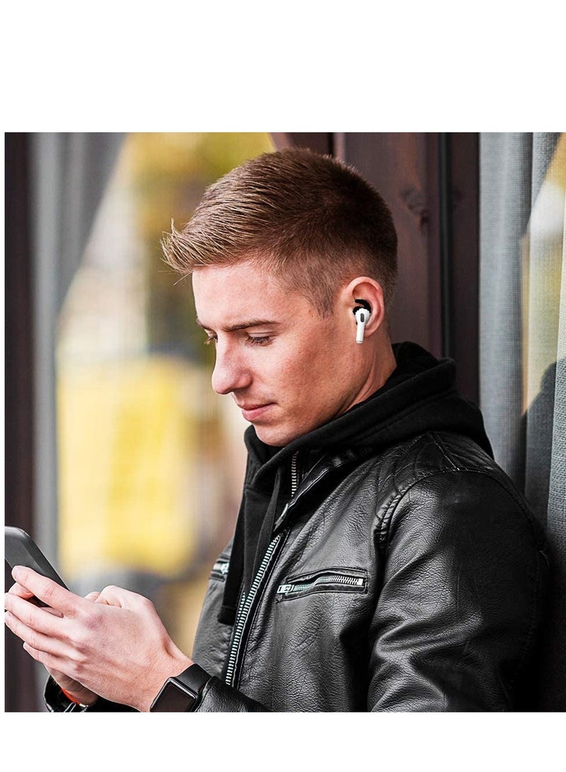 SOLARAE 3 Pairs Ear Hooks Covers for AirPod Pro (Added Storage Pouch) Anti-Slip Ear Tips Compatible with Apple AirPod Pro (Black) - Image 5