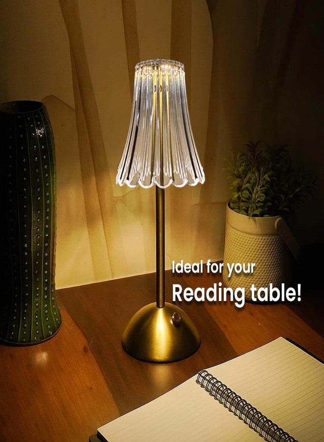 Chronos Flora Cordless LED Table Lamp - USB Rechargeable Portable Touch Control Dimmable 3 Light Color Tunable Table Lamp for Hotel, Cafe, Restaurant or Home for Bedside, Center or Dining - Image 5