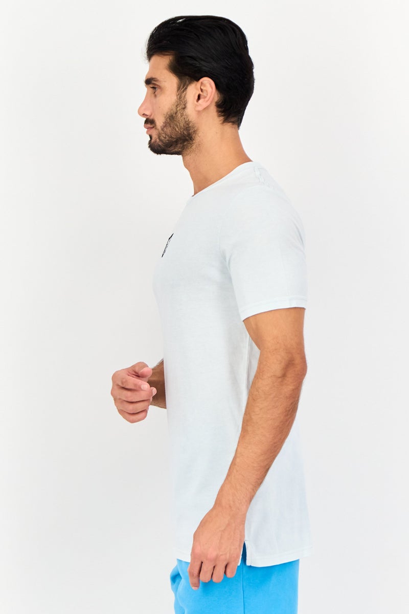 UNDER ARMOUR تي شيرت رجالي فضفاض بأكمام قصيرة للخارج، أزرق فاتح - Image 2