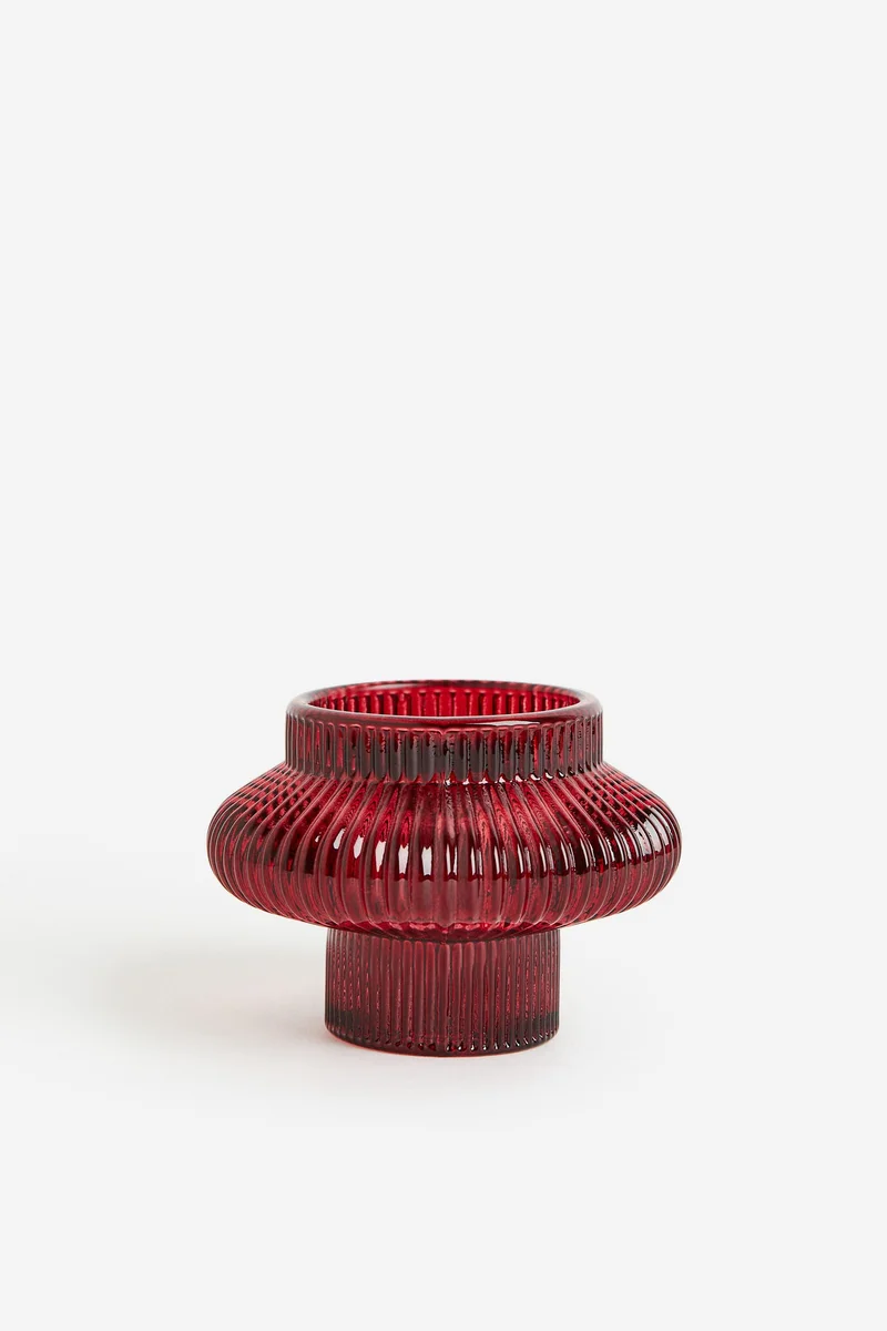 H&M Glass candle lantern