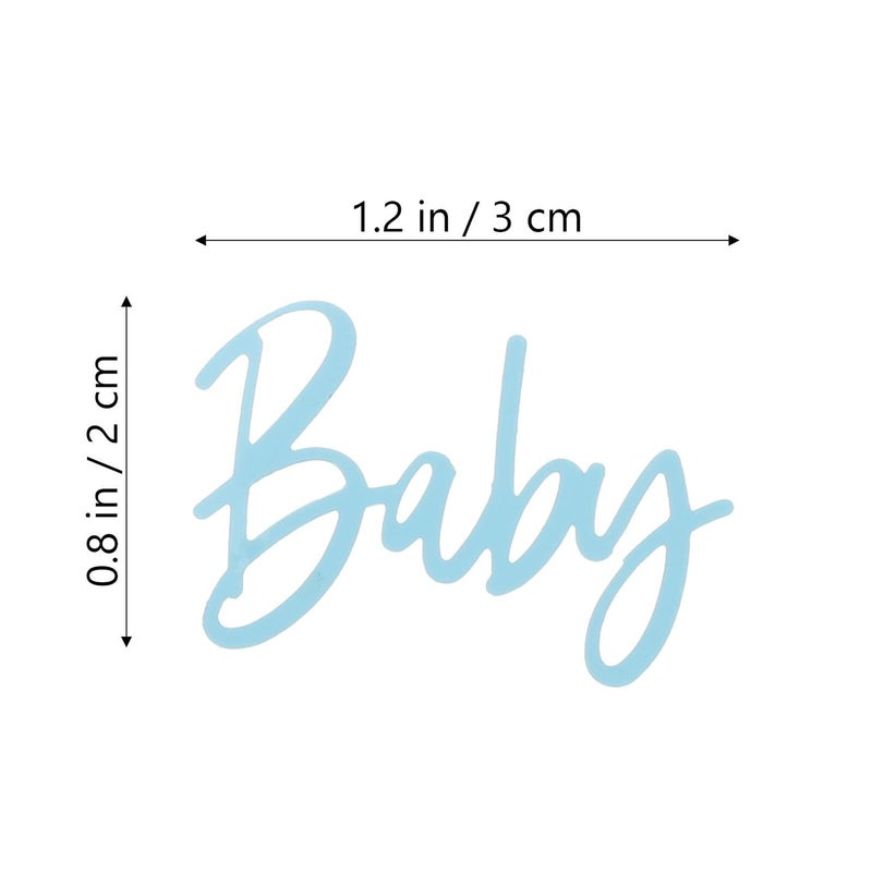 Double Sided Plastic Confetti Scatter 3 Packs 45g For Gender Reveal Party Decorations - Image 3
