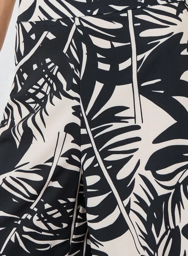 Take Two  Women Leaf Print Wide Leg Pants for Women | Best Price UAE