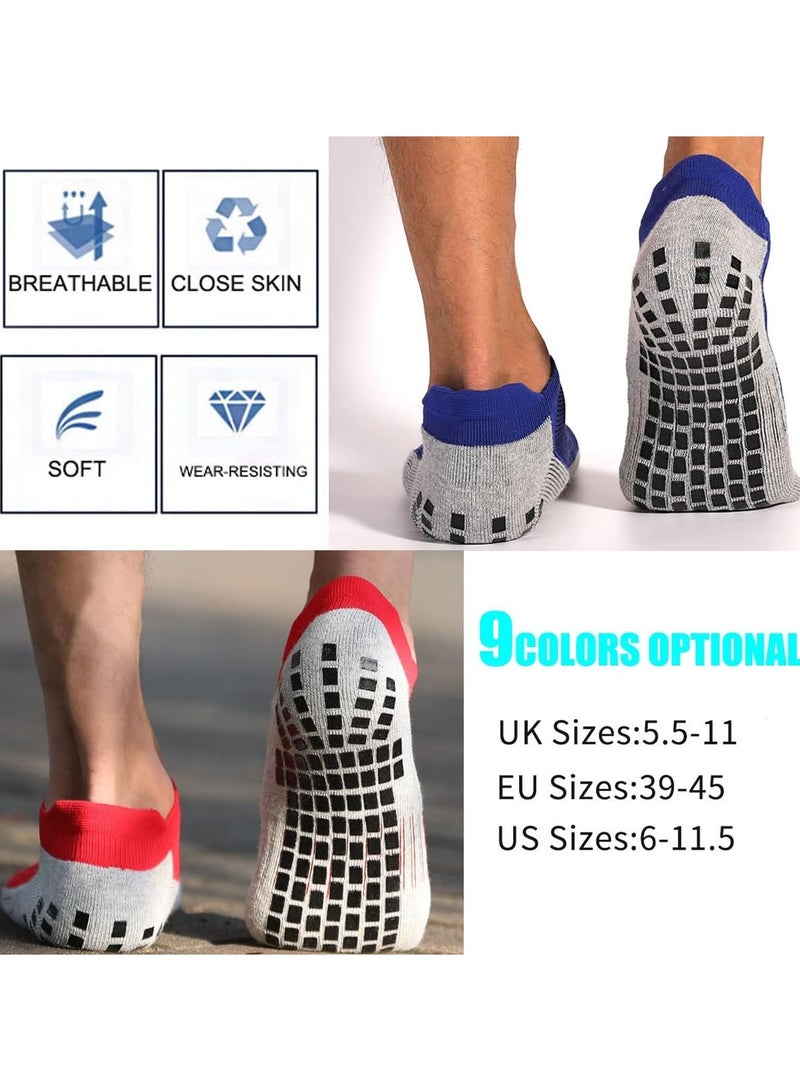 KASTWAVE Non Slip Grip Socks for Women and Men Athletic Slipper Ankle Socks Cushioned Breathable for Yoga Running Ballet Pilates Sportststs 3 Pairs EU 38-46 - Image 5