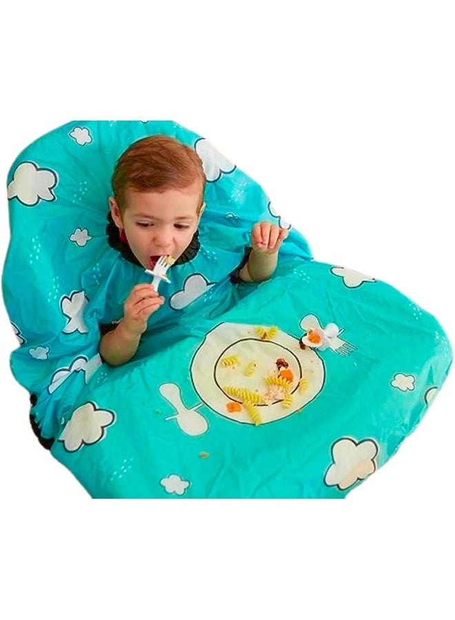grabease Allover Waterproof Bib for Self-Feeding Infants and Toddlers, Machine Washable, Ages 6-24 Months - Image 1