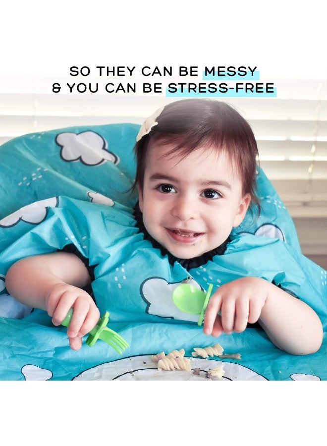 grabease Allover Waterproof Bib for Self-Feeding Infants and Toddlers, Machine Washable, Ages 6-24 Months - Image 4