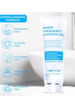 YMEYFAN Conductive Gel for Microcurrent Facial Device, Cooling Gel for Laser Hair Removal, Fragrance-Free, Hypoallergenic, Gel Primer for RF Device, Premium Gel Hydrating Soothes for Face Skin Care  - Image 2