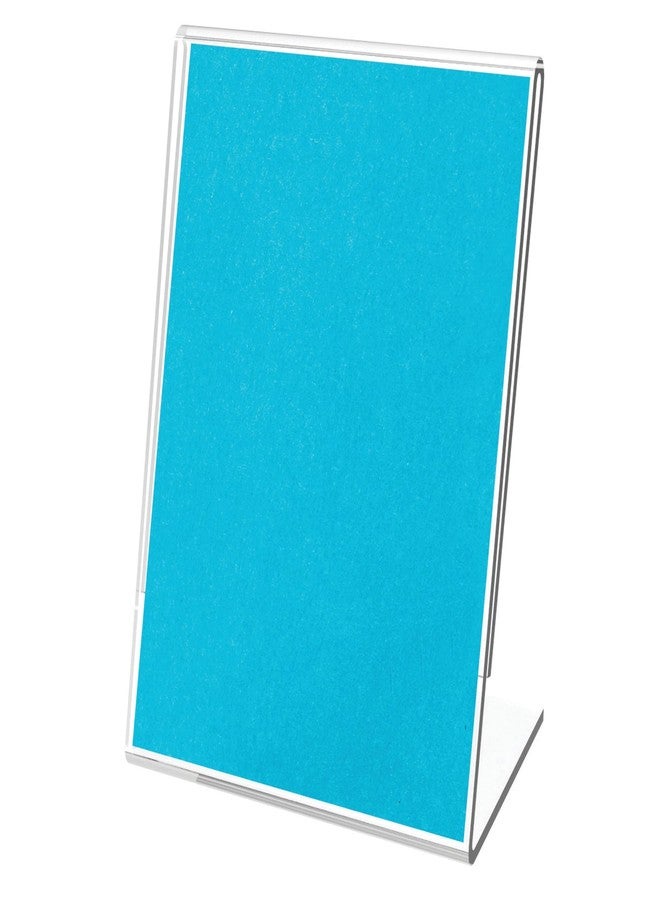 Deflecto® Mini Tabletop Sign Holder, 2 1/8"H x 1 1/2"W x 1"D, Clear, Pack Of 10 - Image 1
