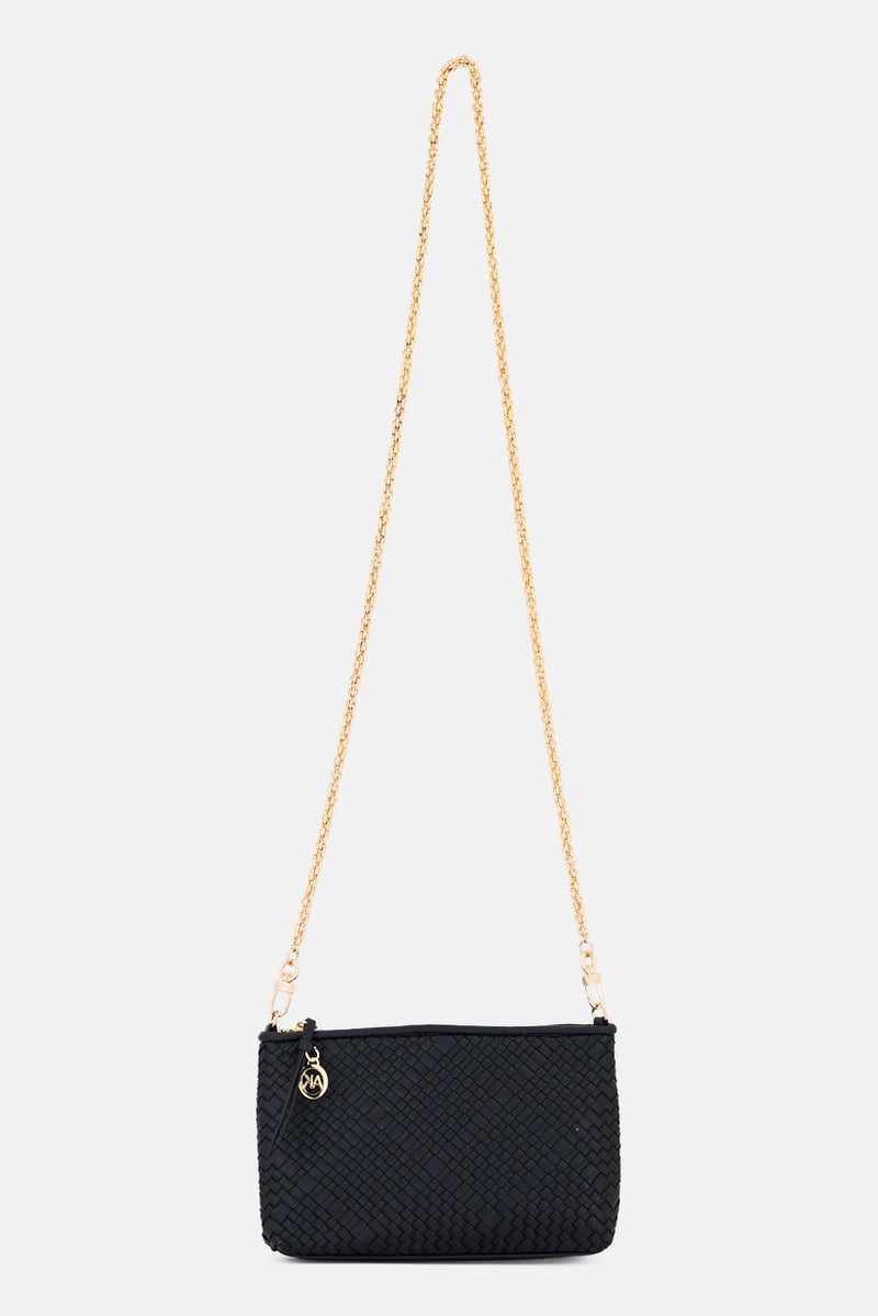 ANNE KLEIN Women Textured Cross Body Bag, Black - Image 2