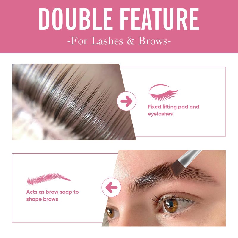 Libeauty شمع لاصق لرفع الرموش من ليبيوتي، بلسم لاصق برائحة خفيفة لرفع الرموش وتثبيت الحواجب، سهل الاستخدام وسريع الجفاف ومقاوم للماء (وردي خوخي) - Image 3