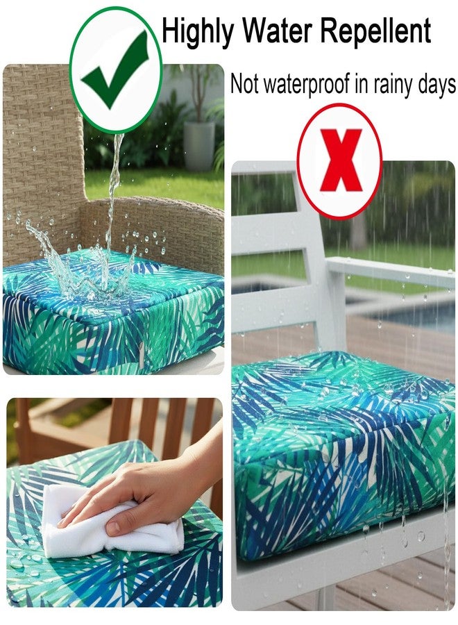 NettyPro أغطية وسائد خارجية مقاومة للماء من نيتي برو، عبوة من 4 قطع، أغطية وسائد مقاعد كراسي الفناء مع سحاب ورباط، 22 × 20 × 4 بوصة، غطاء بديل فقط - Image 5