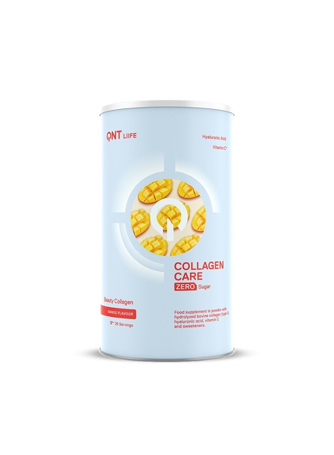 QNT COLLAGEN CARE Powder | 390g | Mango Flavour, Hydrolysed Collagen, Vit C & Hyaluronic Acid - Image 2