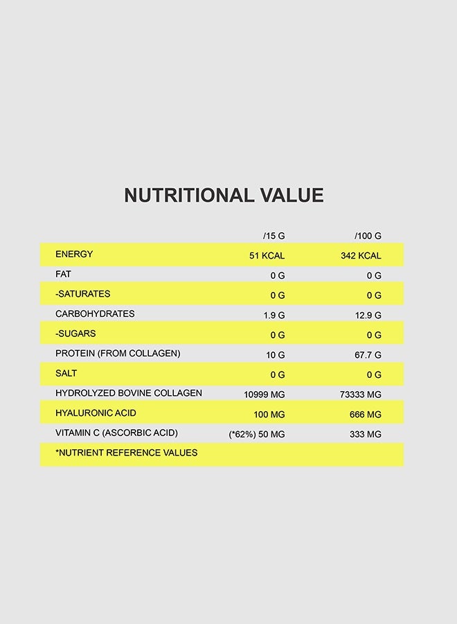 QNT COLLAGEN CARE Powder | 390g | Mango Flavour, Hydrolysed Collagen, Vit C & Hyaluronic Acid - Image 5