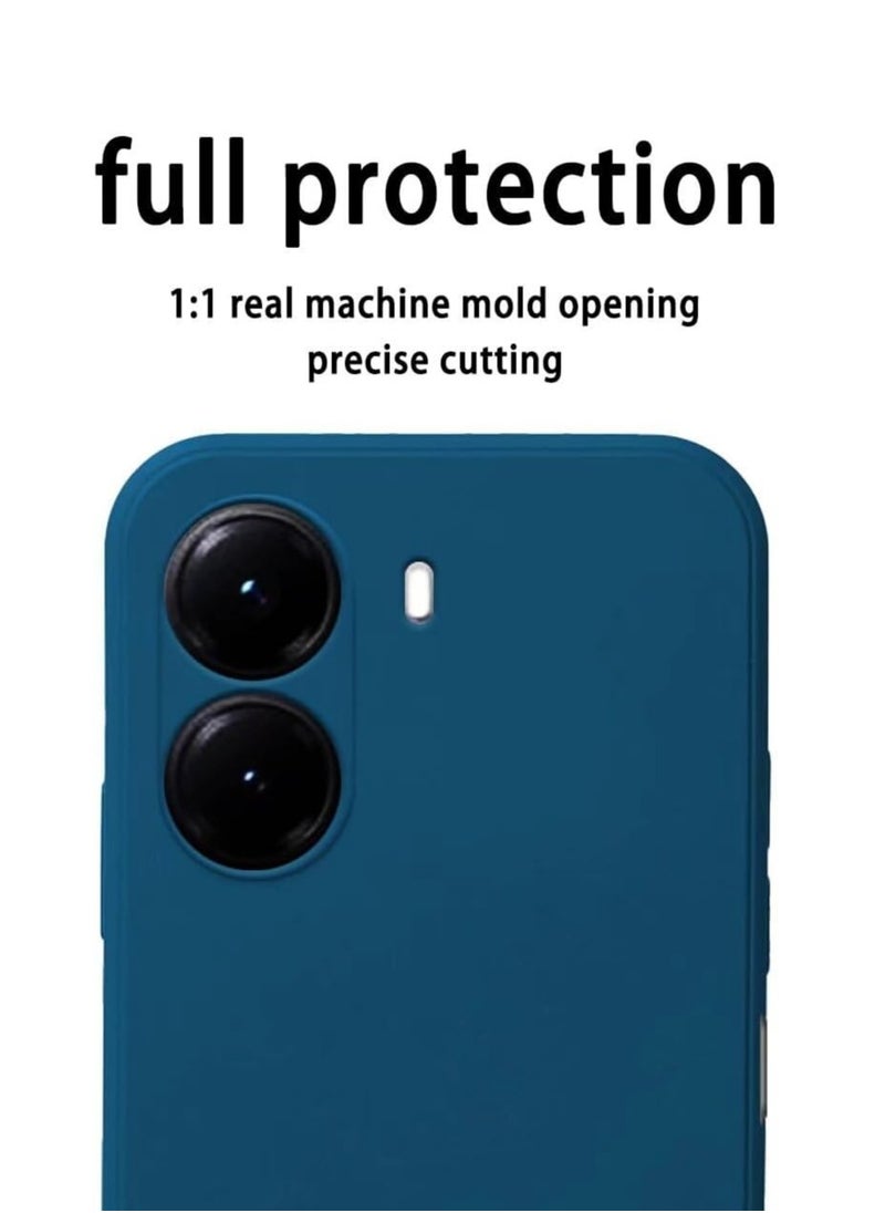 Houmt Xiaomi Poco X7 Pro 5G Case Cover Liquid Silicone Gel Rubber Protective Case Anti-Scratch with Inner Microfiber Lining Cover For Xiaomi Poco X7 Pro 5G  - Image 3