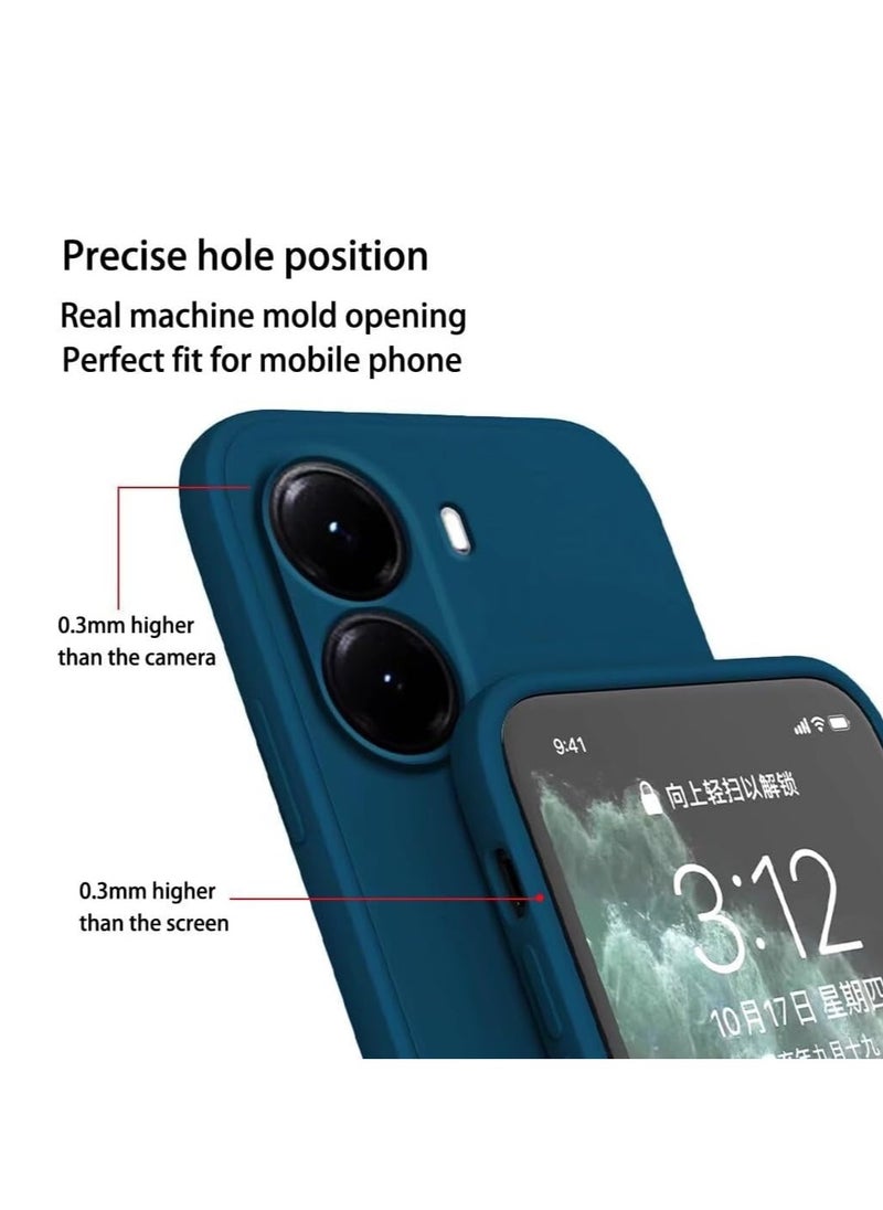 Houmt Xiaomi Poco X7 Pro 5G Case Cover Liquid Silicone Gel Rubber Protective Case Anti-Scratch with Inner Microfiber Lining Cover For Xiaomi Poco X7 Pro 5G  - Image 4