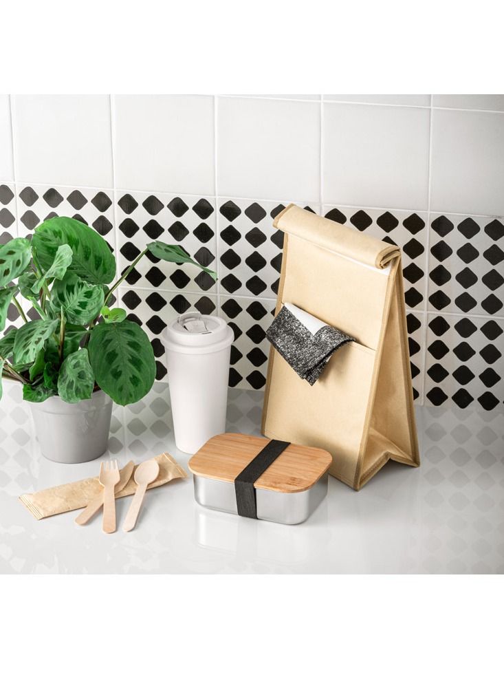 giftex Pack of 2pcs Paper Lunch Bags, 4L Cooler Bag  - Image 4
