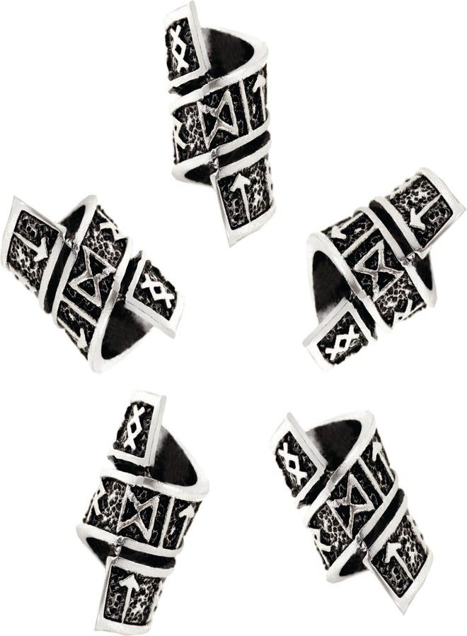 HAQUIL Braiding Bracelet Pendant Pull Dreadlock Pin Quick Beader Viking Beads Combo 5 pcs Viking Celtics Knots Triquetra Hair Lock - Image 1