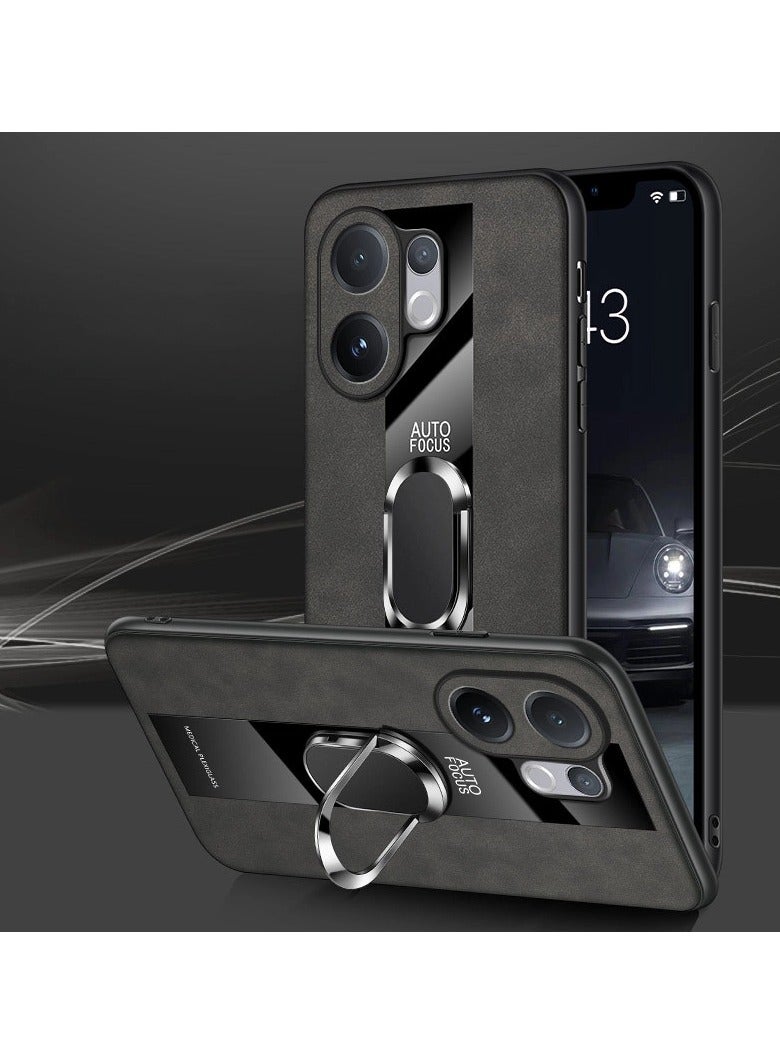general Suitable for vivo V60 phone cases, magnetic mount ultra-thin frosted case, soft-edged hard-backed full-coverage drop protection case, compatible with magnetic accessories protective case. - Image 1