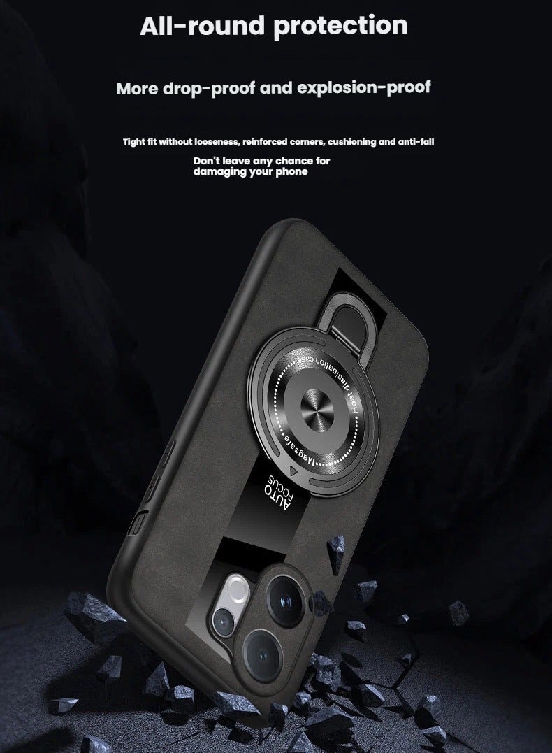 general Suitable for vivo V60 phone cases, magnetic mount ultra-thin frosted case, soft-edged hard-backed full-coverage drop protection case, compatible with magnetic accessories protective case. - Image 5