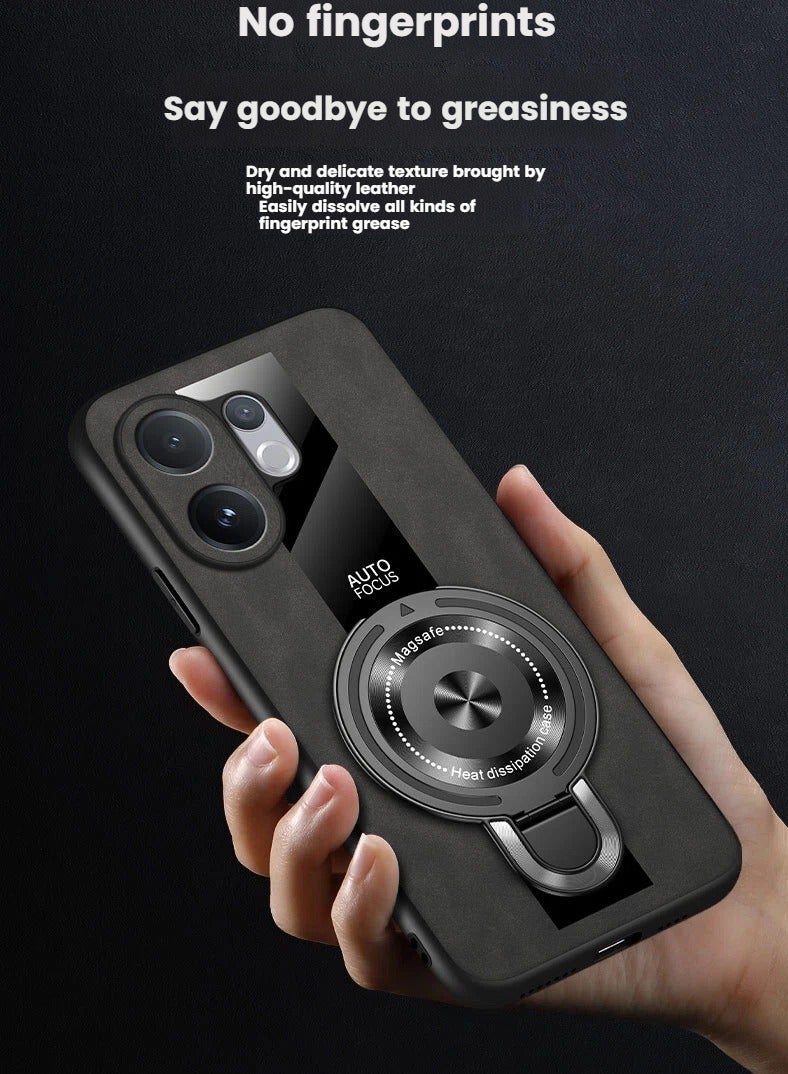 general Suitable for vivo V60 phone cases, magnetic mount ultra-thin frosted case, soft-edged hard-backed full-coverage drop protection case, compatible with magnetic accessories protective case. - Image 2