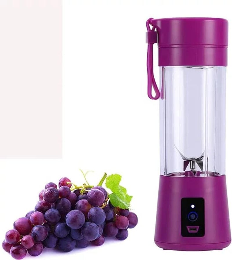 4 Blades Handhels Juicer Bottle Portable Mini Usb Electric Fruit Citrus Lemon Juicer Blender Squeezer Reamer Machine 380ML