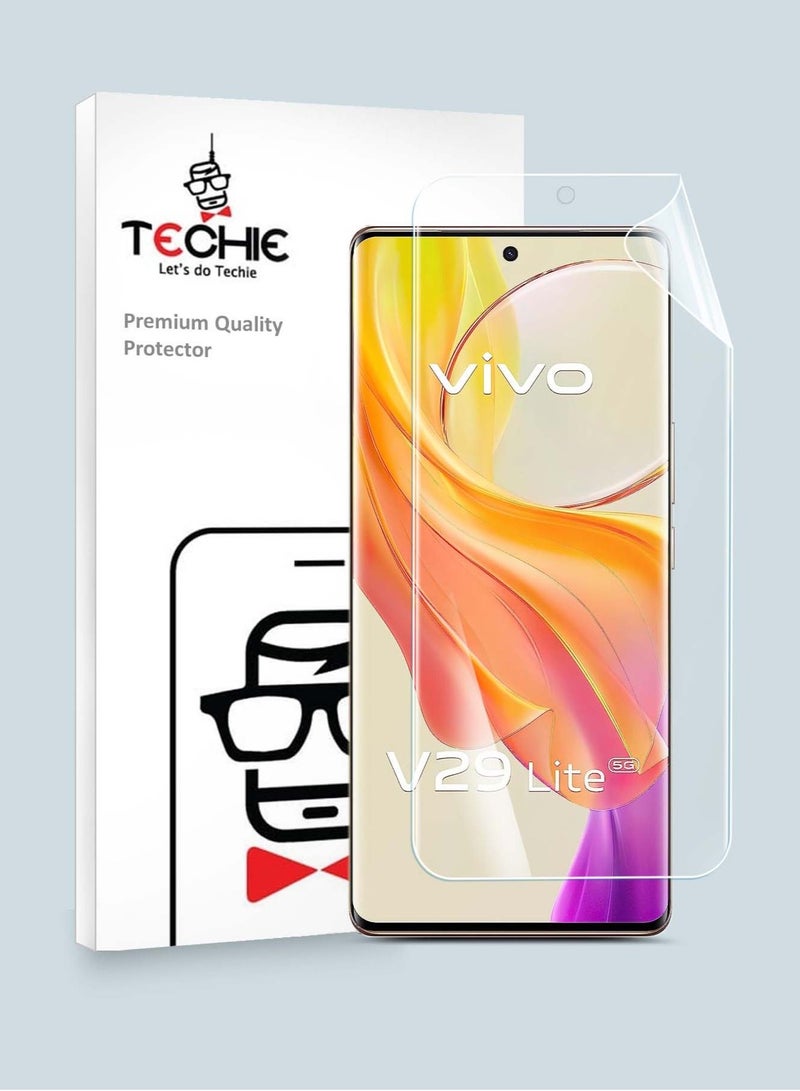 Techie hoco Series HD Explosion-Proof  Hydrogel Screen Protector film for Vivo V29 Lite  5G- Full Coverage, Smooth Touch, Bubble free, Easy to Paste - Image 1