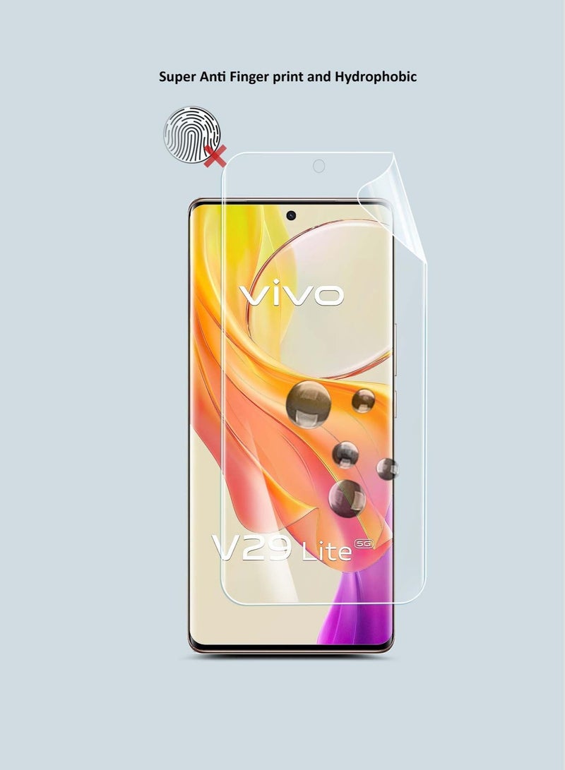 Techie hoco Series HD Explosion-Proof  Hydrogel Screen Protector film for Vivo V29 Lite  5G- Full Coverage, Smooth Touch, Bubble free, Easy to Paste - Image 2
