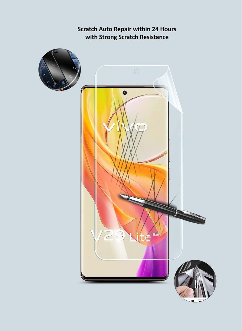 Techie hoco Series HD Explosion-Proof  Hydrogel Screen Protector film for Vivo V29 Lite  5G- Full Coverage, Smooth Touch, Bubble free, Easy to Paste - Image 4
