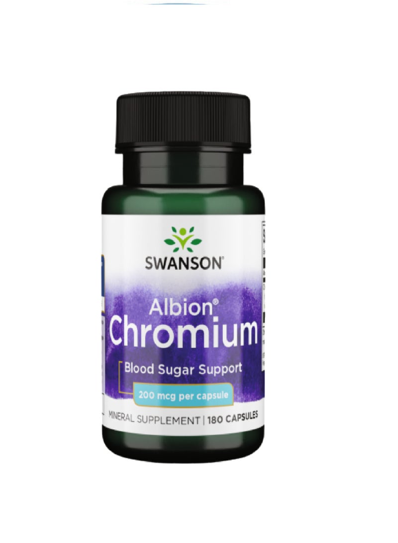 Swanson Albion Chromium 200 mcg 180 Capsules