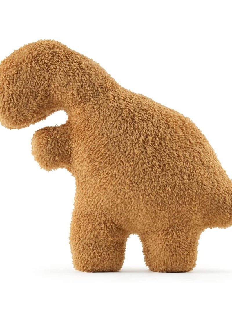 SOLARAE Dino Chicken Nugget Pillow, Hilarious Chicken Nugget Plush in Dinosaur Shape, Perfect Funny Gift for Kids, Boys, and Girls' Birthdays - Image 1