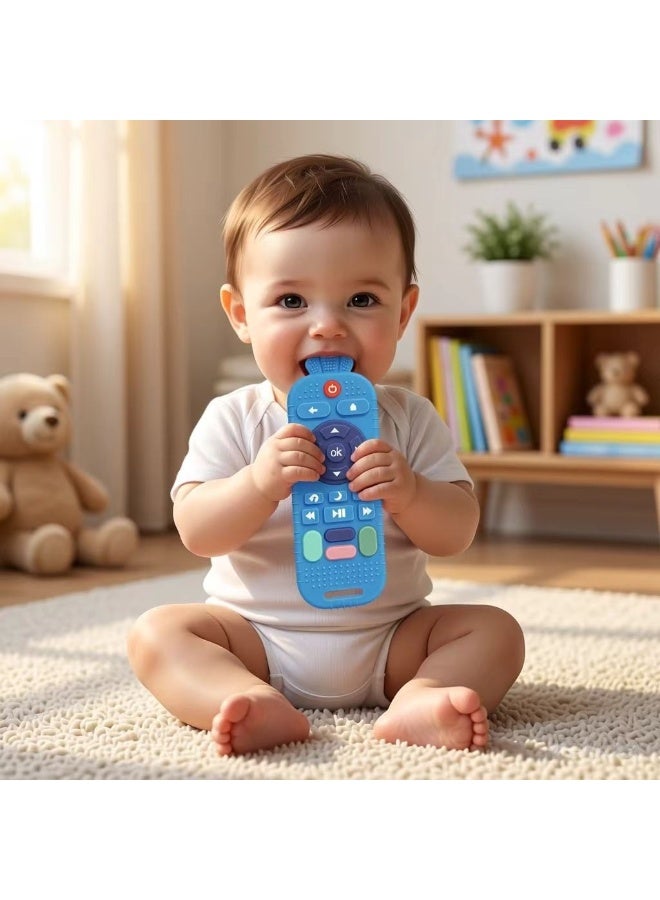 CESETH Silicone Pacifier Remote Control For Babies | Food-Grade Bpa-Free, Soft And Chewable Soothing Toy, Which Can Relieve Teething Discomfort, Easy To Hold, Suitable For 6-12 Month Old Babies For Teething And Chewing Play. - Available In Three Colors - Image 5