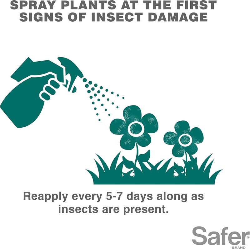 Safer 5118-6 Insect Killing Soap Concentrate - Insecticidal Soap for Plants - Kills Aphids, Whiteflies, Thrips, Spider Mites, and More - OMRI Listed for Organic Use - 6 Pack - Image 4