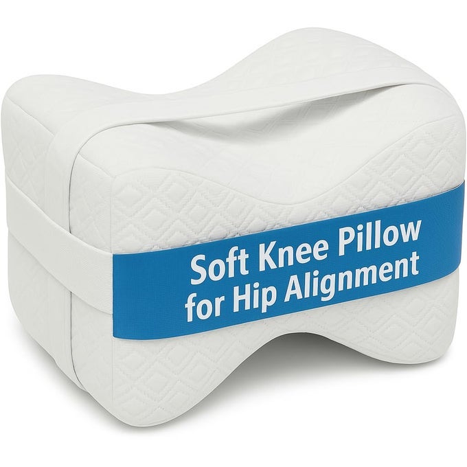 SOFT KNEE PILLOW FOR HIP ALIGNMENT 100 MEMORY FOAM