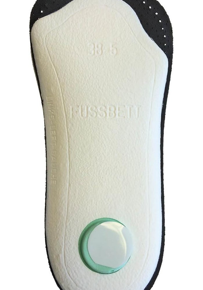pedag HOLIDAY Orthotic Inserts - 3/4 Length, Thin Leather, Ultra Light, Semi-Rigid Shoe Insoles with Metatarsal Pad & Heel Cushion, Black, US W10/ M7 - Image 2