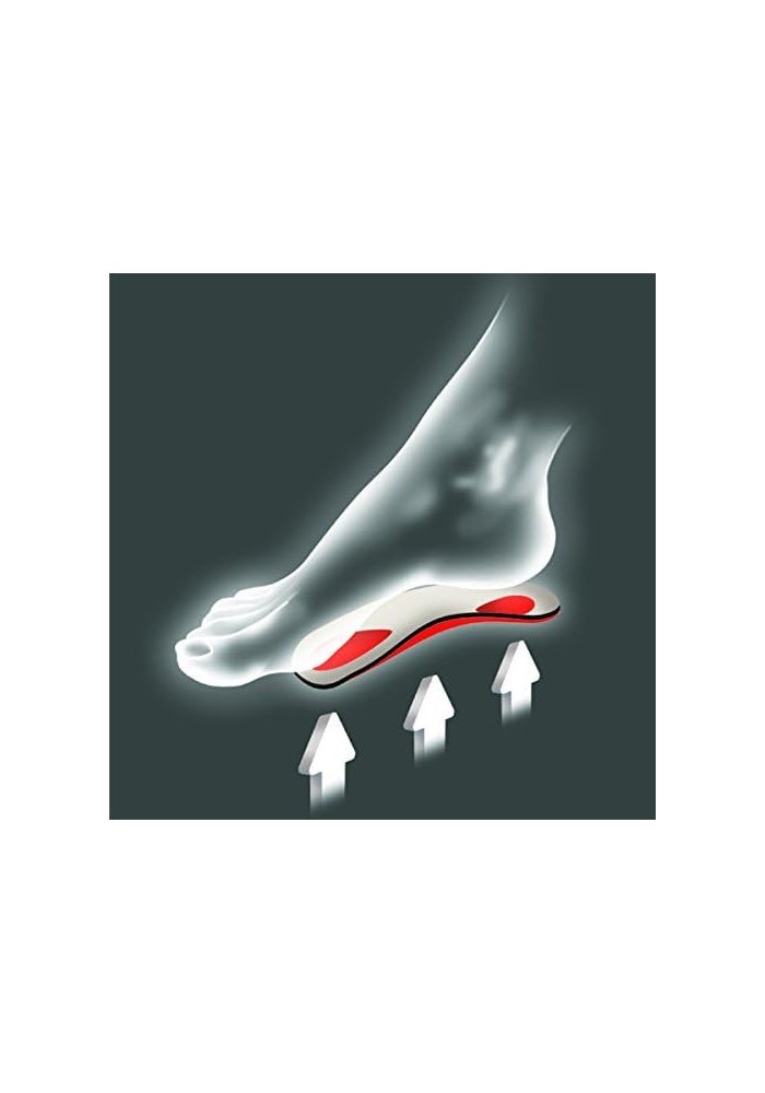 pedag HOLIDAY Orthotic Inserts - 3/4 Length, Thin Leather, Ultra Light, Semi-Rigid Shoe Insoles with Metatarsal Pad & Heel Cushion, Black, US W10/ M7 - Image 3