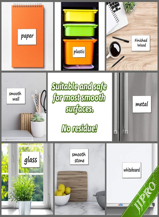 JJPRO Dry Erase Sticky Notes. Reusable Whiteboard Stickers 4"x2.5" 12 Pack. Suitable for All Smooth Surface. Great for Labels, Lists, Reminders and Decals. Washable, Removable - Image 3