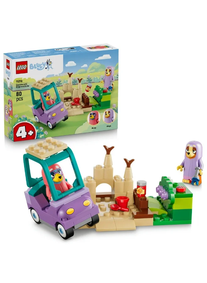 Lego Bluey Grannies with Bingo and Bluey Toy 11216 (Age 4+, 80 Pieces)