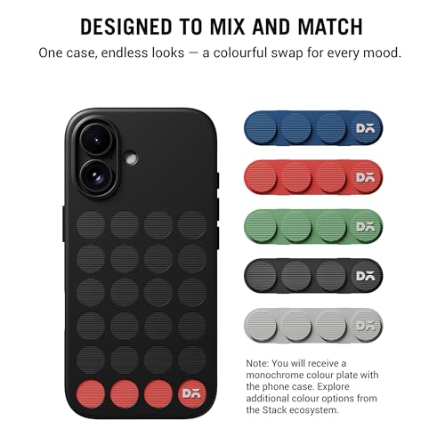 DailyObjects iPhone 17 Stack Signature Magnetic Case Cover | Compatible with Magsafe | Camera & Body Protection | Shock/Scratch Proof| Dual Hybrid Protection | Wireless Charging - Carbon Black - Image 5