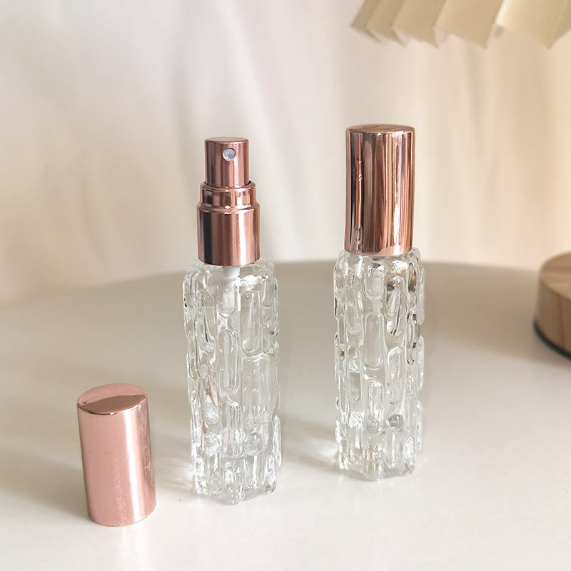 Spot 10Ml Glass Perfume Spray Bottle Rose Gold Aluminum Nozzle Perfume Bottle Press Empty Bottle - Image 5