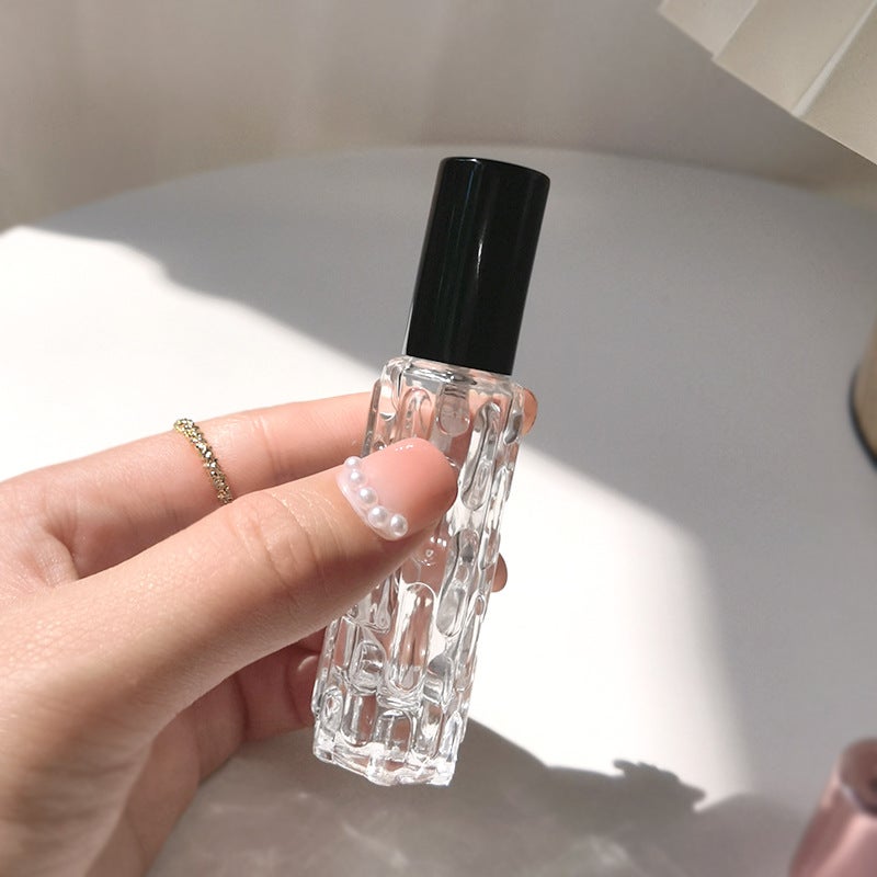 Spot 10Ml Glass Perfume Spray Bottle Rose Gold Aluminum Nozzle Perfume Bottle Press Empty Bottle - Image 1