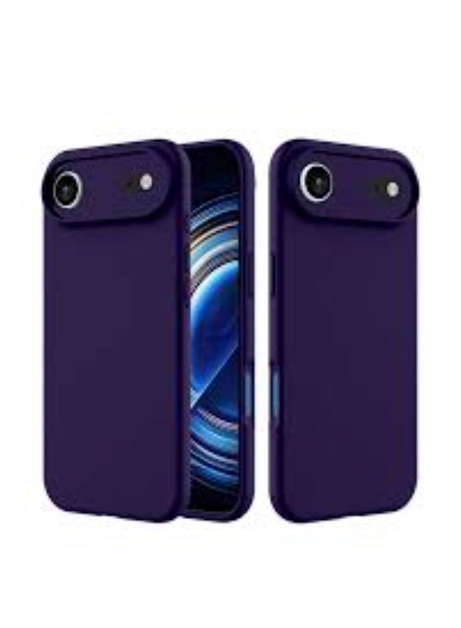 "Apple iPhone 17 Air 5G (2025) Soft Liquid Silicone Case Cover – Slim Fit, Shockproof, Anti-Scratch & Anti-Fingerprint Protective Back Case with Microfiber Lining – Eggplant Purple (MCRPSN)" - Image 1