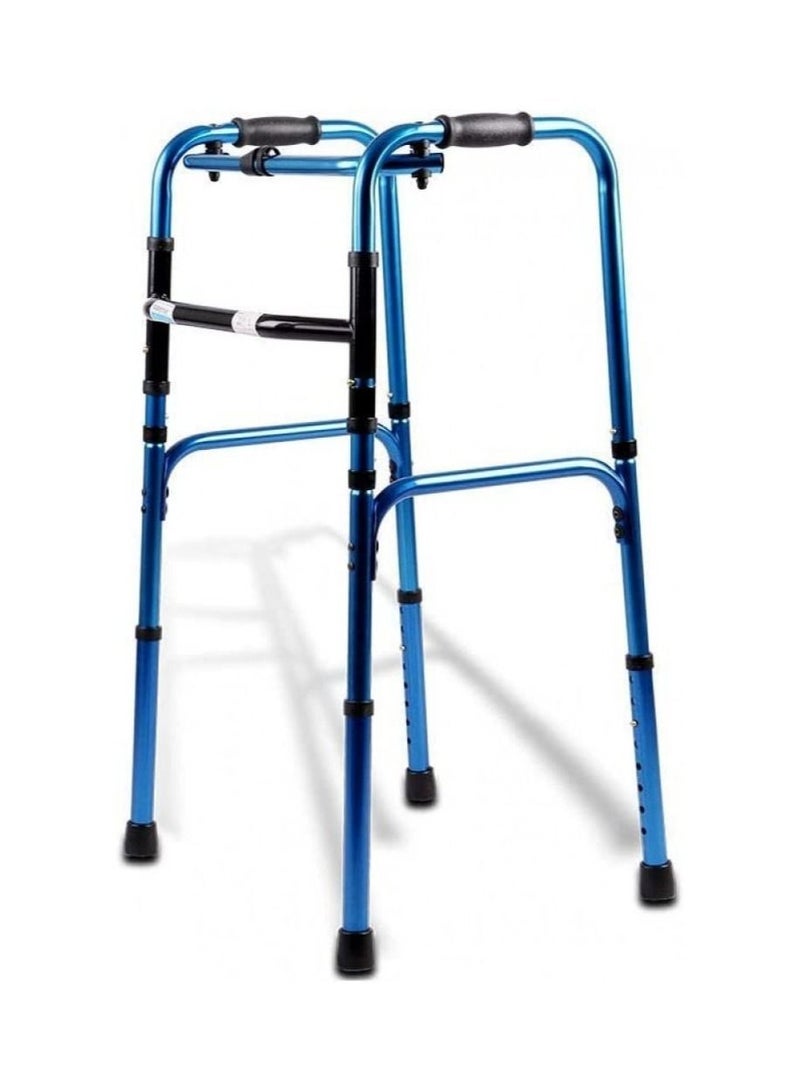 Generic Colorful Folding Walker Aluminum Alloy Material Walking Frame for Elderly Non slip Sturdy Handle  - Image 1