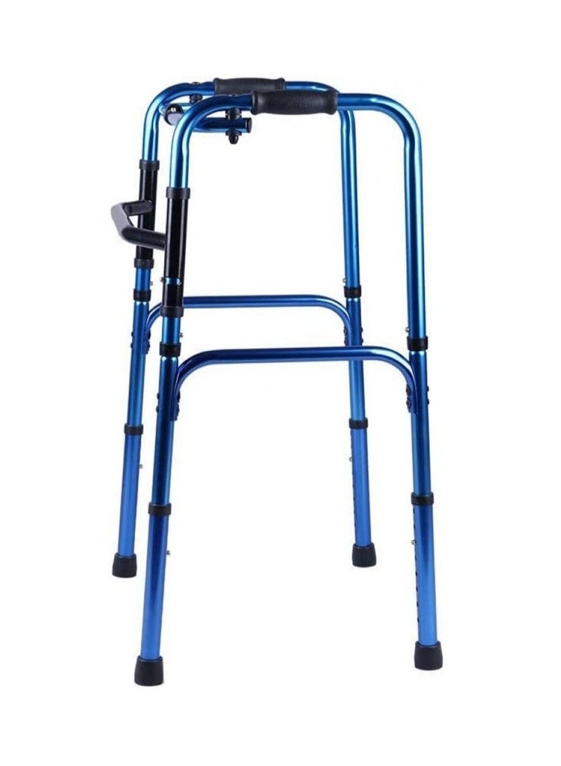 Generic Colorful Folding Walker Aluminum Alloy Material Walking Frame for Elderly Non slip Sturdy Handle  - Image 2