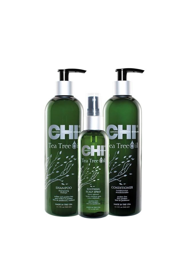 CHI شامبو زيت شجرة الشاي، 11.5 أونصة سائلة - Image 2