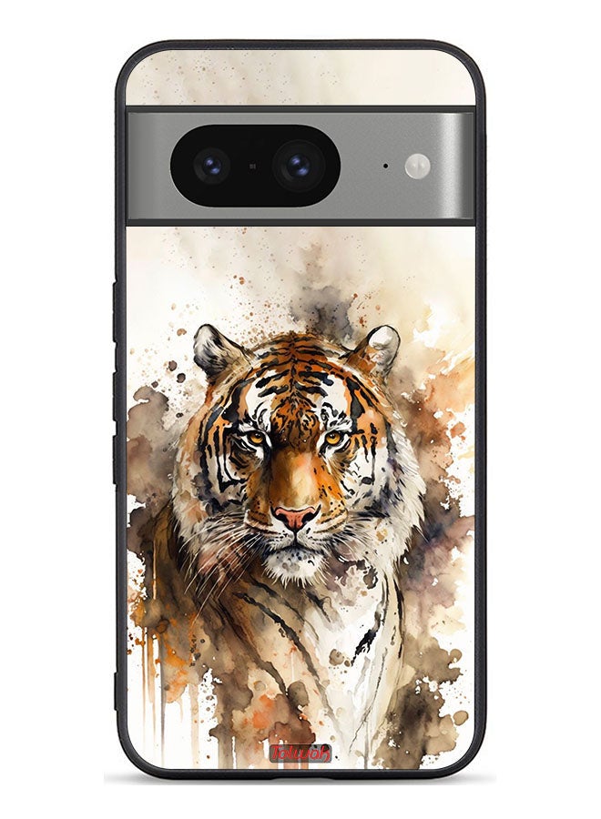 Tolwak Google Pixel 8 Protective Case Cover Leopard Abstract Art - Image 1