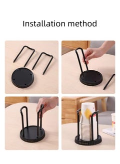 Generic Paper Cup Holder Household Disposable Cup Storage Rack Multi-functional Desktop Coffee Milk Tea Cup Storage Rack Cup Taker  - Image 3