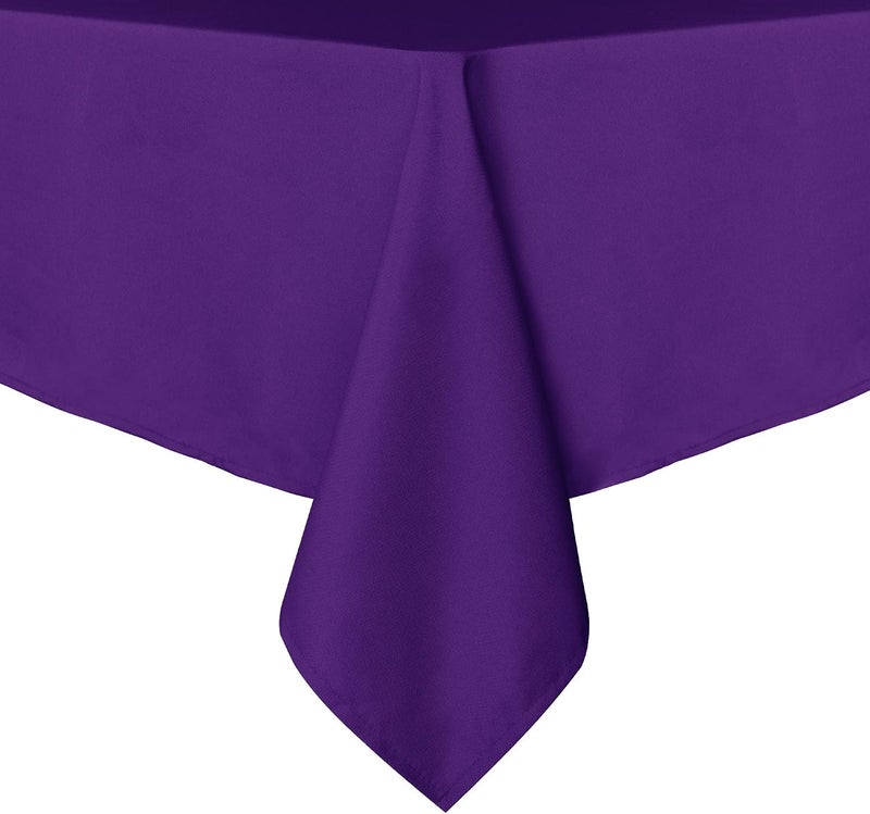 Obstal 210GSM Rectangle Table Cloth - Heavy Duty Water Proof Microfiber Tablecloth, Decorative Fabric Table Cover for Outdoor and Indoor Use (Violet, 60 x 102 Inch) - Image 5