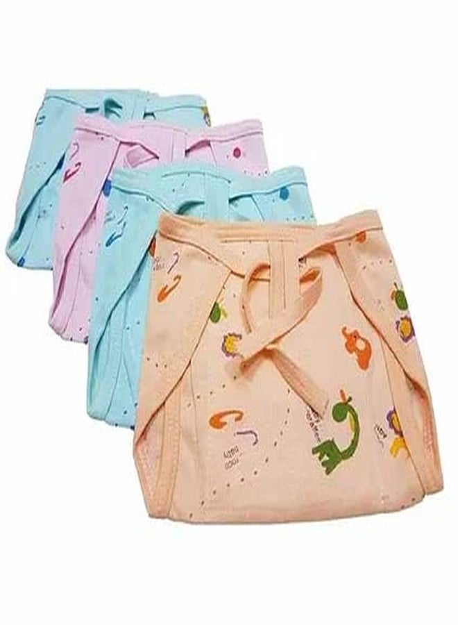DIPTCHY ENTERPRISES Cotton Cloth Nappies for Newborn, Reusable Diapers, Langots, Double Layer Padded Extra Soft Nappy For Boy, Girl Unisex Babies (Pack of 36) (0-6 Months) Multicolor - Image 2