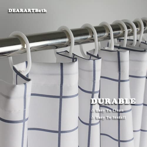 DEARARTBath Panda White Shower Curtain Liner for Bathroom, 72''*72''inch Fabric Shower Curtains Set with Grommet and Hooks, 100% Waterproof Machine Washable - Image 4