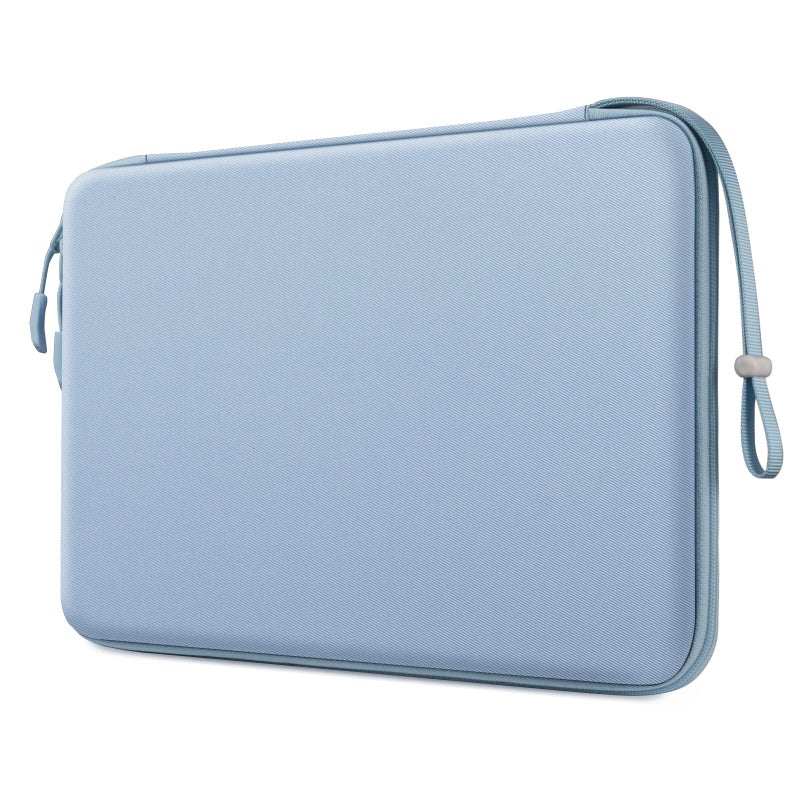 FINPAC Hard Laptop Sleeve Case for 13 inch MacBook Air 2026 M5/M4/M3/M2/M1, MacBook Neo A18 Pro,14 inch MacBook Pro 2026 M5/M4/M3/M2 Pro/Max, Waterproof Case for Dell, Surface Laptop, Acer, Ice Blue - Image 1
